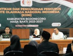 Pengukuhan Pengurus KONI Bojonegoro Masa Bakti 2023-2027