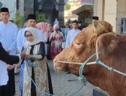 Forkopimda Jombang Sholat Idul Adha Di Masjid Baitul Mukminin Dan Serahkan Hewan Qurban