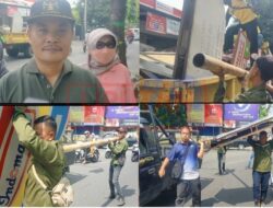 Tegas.. Langgar Perda dan Perbup, Pemkab Jombang Copot Reklame Ilegal dan Kadaluarsa