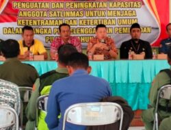 Pemkab Nganjuk Melalui Satpol PP Gelar Sosialisasi Satlinmas Se Kecamatan Sukomoro