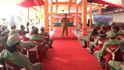 Bupati Nganjuk Buka Kegiatan Kapasitas Linmas Desa Se Kecamatan Lengkong