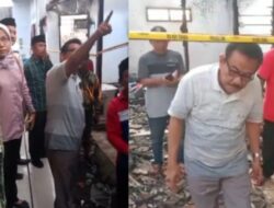 Bupati Jombang Tinjau Lokasi Bekas Kebakaran Kantor Desa Ngudirejo