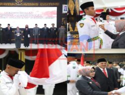 Bupati Mundjidah Wahab Resmi Kukuhkan Paskibraka Kabupaten Jombang Tahun 2023