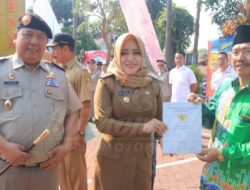 Bupati Ikfina Fahmawati Hadiri Upacara Peringatan Hantaru 2023 di Kantor BPN