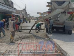 Proyek Rekonstruksi Jalan Kabuh-Tapen Dinas PUPR : Progres Sudah Capai 93℅