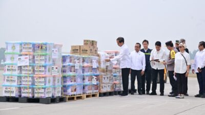 Presiden Jokowi Lepas Bantuan Kemanusiaan ke Palestina
