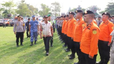 Pj Bupati Jombang Sugiat Pimpin Apel Gabungan Kesiapsiagaan Menghadapi Bencana