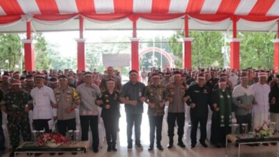 Jaga Kerukunan Bumi Nyiur Melambai, Kapolres Minahasa Utara Hadiri Doa Bersama