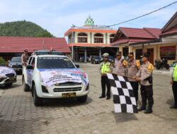 AKBP Herzoni Salurkan 100 Paket Sembako Dalam Kunjungan Panglima TNI Dan Kapolri