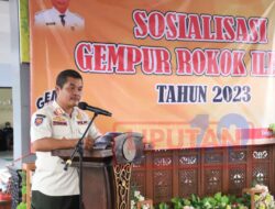 Satpol PP Jombang Bersama Bea Cukai Kediri Sosialisasi Gempur Rokok Ilegal di Peterongan