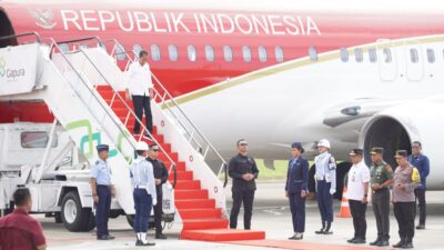Kunjungan ke IKN, Kapolri Sambut Presiden Jokowi di Kaltim