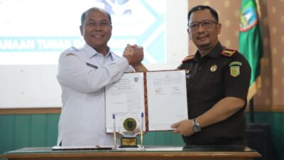 Pemkab Dan Kejari Jombang Tanda Tangan MoU Bidang Hukum