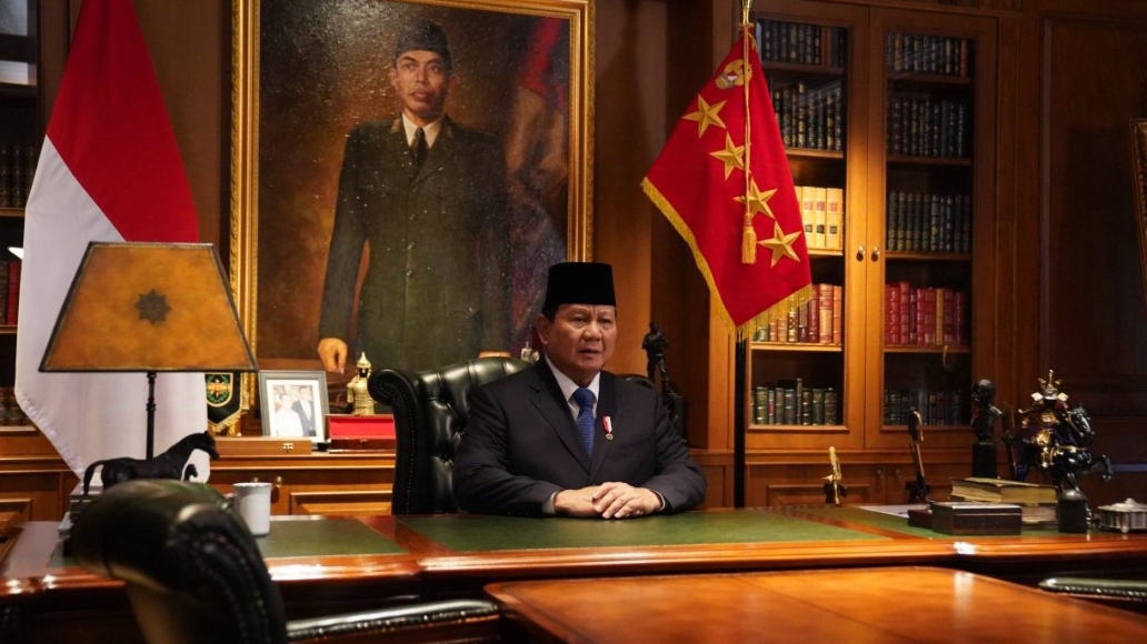 Presiden Prabowo Subianto menyampaikan ucapan Hari Raya Natal yang ditayangkan melalui kanal YouTube Sekretariat Presiden, pada Rabu, 25 Desember 2024