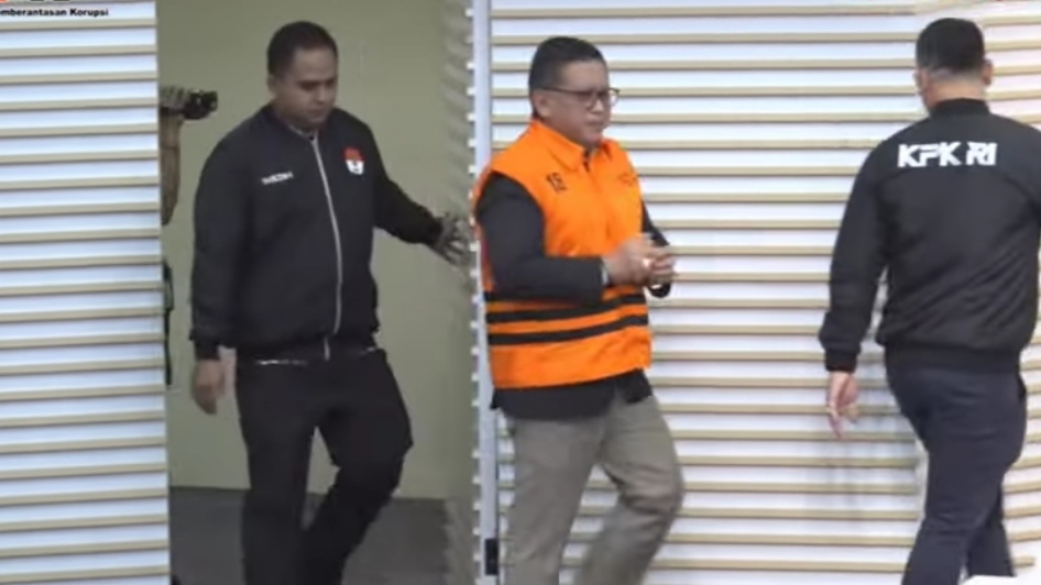 Sekjen PDIP Hasto Kristiyanto resmi menjadi tahanan KPK Kamis, (20/2/2025)