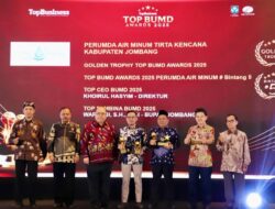 Perumdam Tirta Kencana Jombang Raih Golden Trophy di Ajang Top BUMD Awards 2025