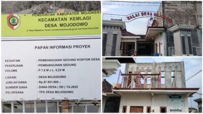 Pembangunan Kantor Desa Mojodowo Dimulai, Gunakan Dana Desa TA 2025