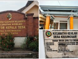 Pembangunan Gedung Kantor Desa Kedungsari Selesai Dibangun.
