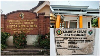 Pembangunan Gedung Kantor Desa Kedungsari Selesai Dibangun.