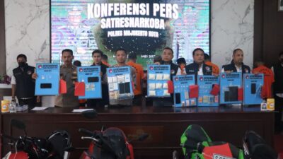 Berhasil Amankan 200 gram Sabu di Kota Mojokerto, Kapolres : Laporkan Gangguan Kamtibmas di 110
