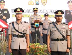 Rotasi Jabatan, Kapolres Mojokerto Kota Pimpin Sertijab Kasatlantas