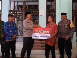 Kapolres Kediri Kota Berikan Bantuan Material Pembangunan Masjid di Tempurejo Pesantren