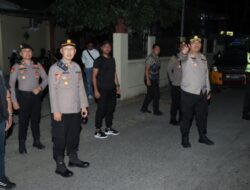 Polres Nganjuk Gelar Patroli SREG dan Penyekatan di Perbatasan Suroan Berjalan Kondusif