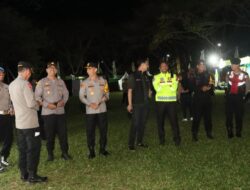 Kapolres Kediri Kota Pimpin Langsung Pengamanan Konser Musik Bertajuk “Melepas Penat”