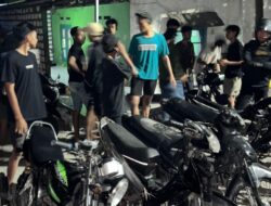 Enam Remaja Balap Liar Diamankan Sat Samapta Polres Gresik di Jalan Raya Bungah
