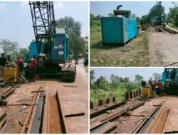 Pekerjaan Proyek Plengsengan Sungai Marmoyo di Desa Jetis Diperbaiki, Warga Lega