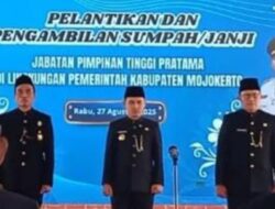 Mutasi Pejabat Mojokerto, Gus Barra Lantik 16 Pimpinan Tinggi Pratama, Siapkan Gelombang Kedua