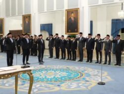 Presiden Prabowo Lantik Empat Menteri dan Satu Wakil Menteri Kabinet Merah Putih