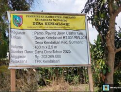 LSM LPHM Pandawa Kawal Proyek Jalan Usaha Tani Desa Kendalsari