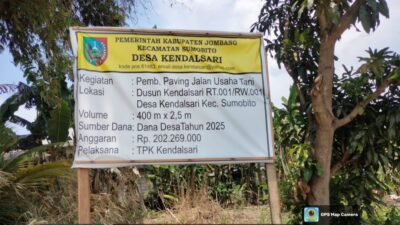LSM LPHM Pandawa Kawal Proyek Jalan Usaha Tani Desa Kendalsari
