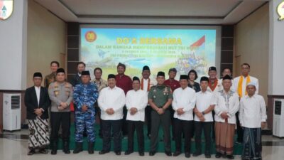Apresiasi Bupati Warsubi Dalam Do’a Bersama Lintas Agama HUT ke-80 TNI