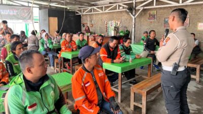 Warkop Ojol Kamtibmas, Wujud Sinergi Polres Mojokerto Kota dan Ojek Online Jaga Kondusifitas