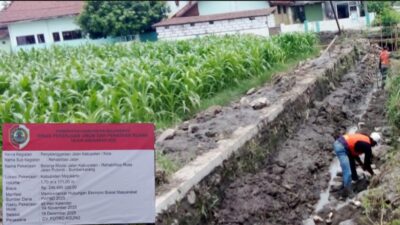 Proyek Rehabilitasi Jalan di Desa Sumberkarang Mulai Di Laksanakan