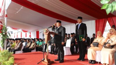 Bupati Warsubi Pimpin Upacara HAB ke-80 di Stadion Merdeka Jombang, Tebar Pesan Kerukunan dan Kedaulatan Digital