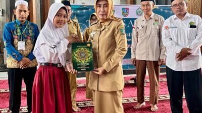 Semai Generasi Qur’ani, Tadarrus Al-Qur’an Siswa SD se-Jombang Resmi Dimulai di Masjid Agung