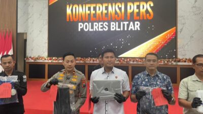 Polres Blitar Amankan Residivis Pembobol Tiga Gedung Sekolah