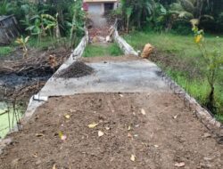 Miris, Jembatan Penghubung Antar Desa Dibangun Swadaya Warga Tanpa Bantuan Resmi