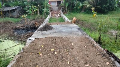 Miris, Jembatan Penghubung Antar Desa Dibangun Swadaya Warga Tanpa Bantuan Resmi
