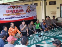 Sambut HUT Bhayangkara Ke-80, Polres Mojokerto Kota Gelar Baksos dan Bakti Kesehatan