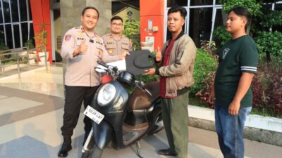 Polres Gresik Kembalikan 3 Motor Korban Curanmor dan Begal Tanpa Biaya